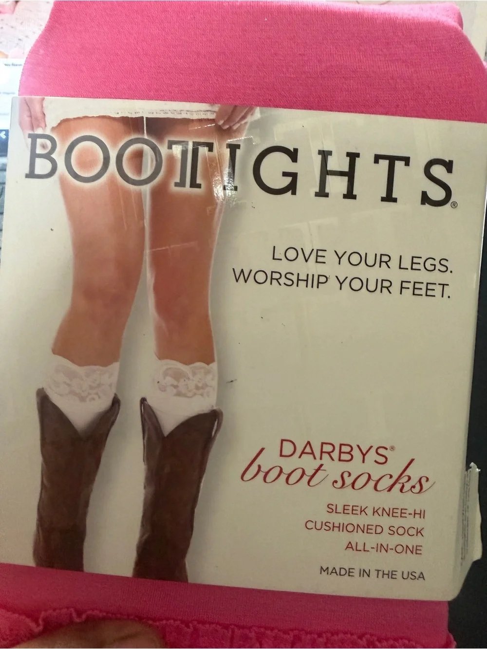 Darbys Boot Socks - Pink